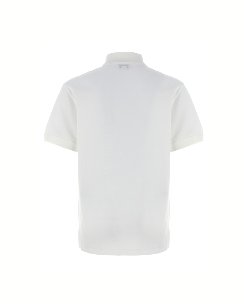 Alexander McQueen Logo Embroidered Polo Shirt White