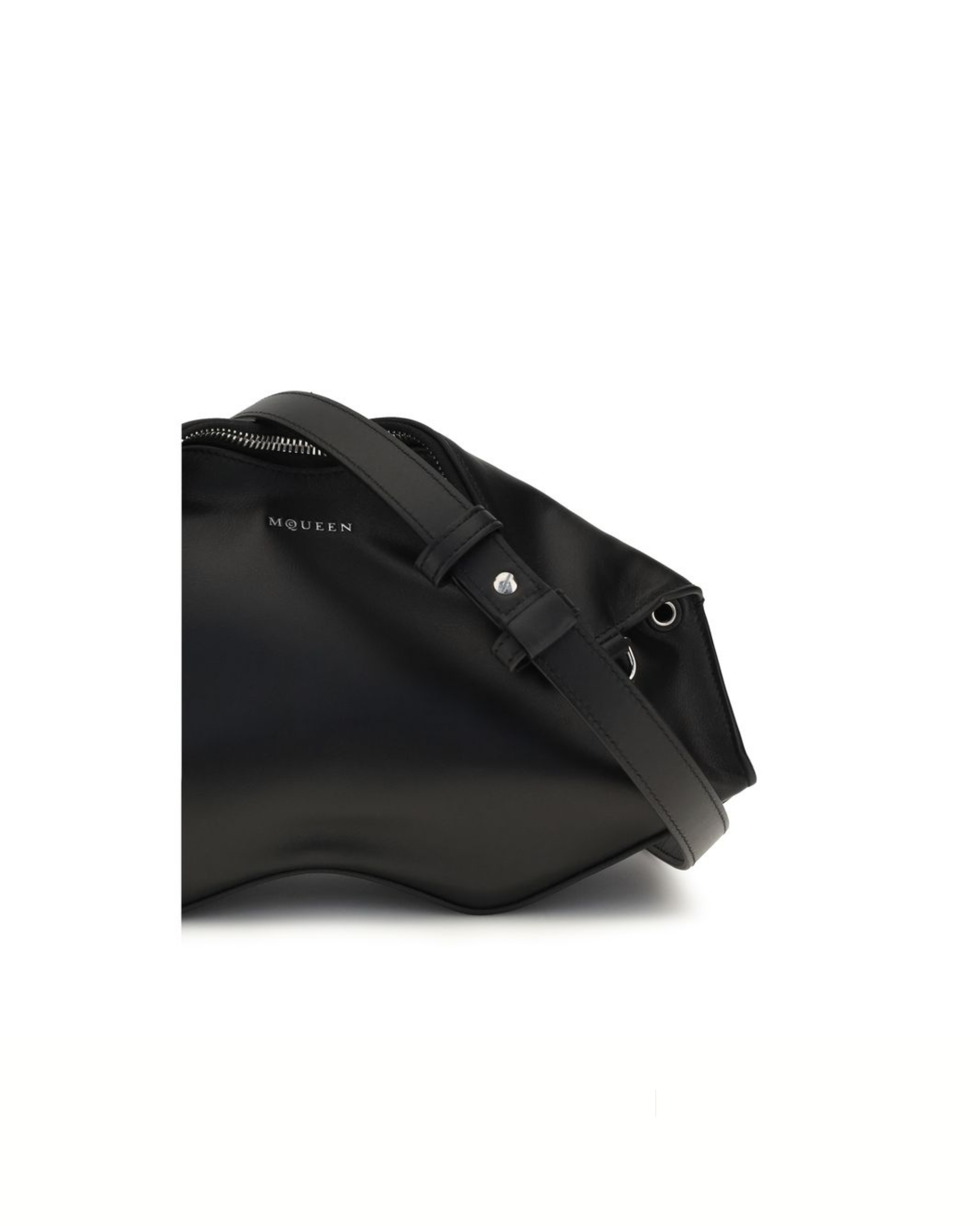 Alexander McQueen – Manta Leather Clutch Black
