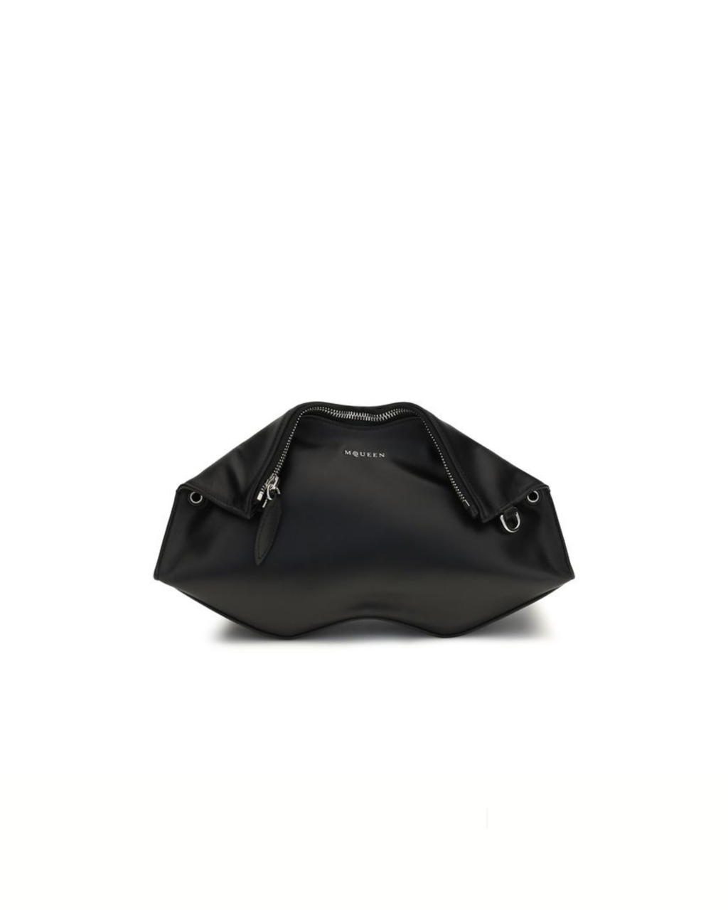 Alexander McQueen – Manta Leather Clutch Black