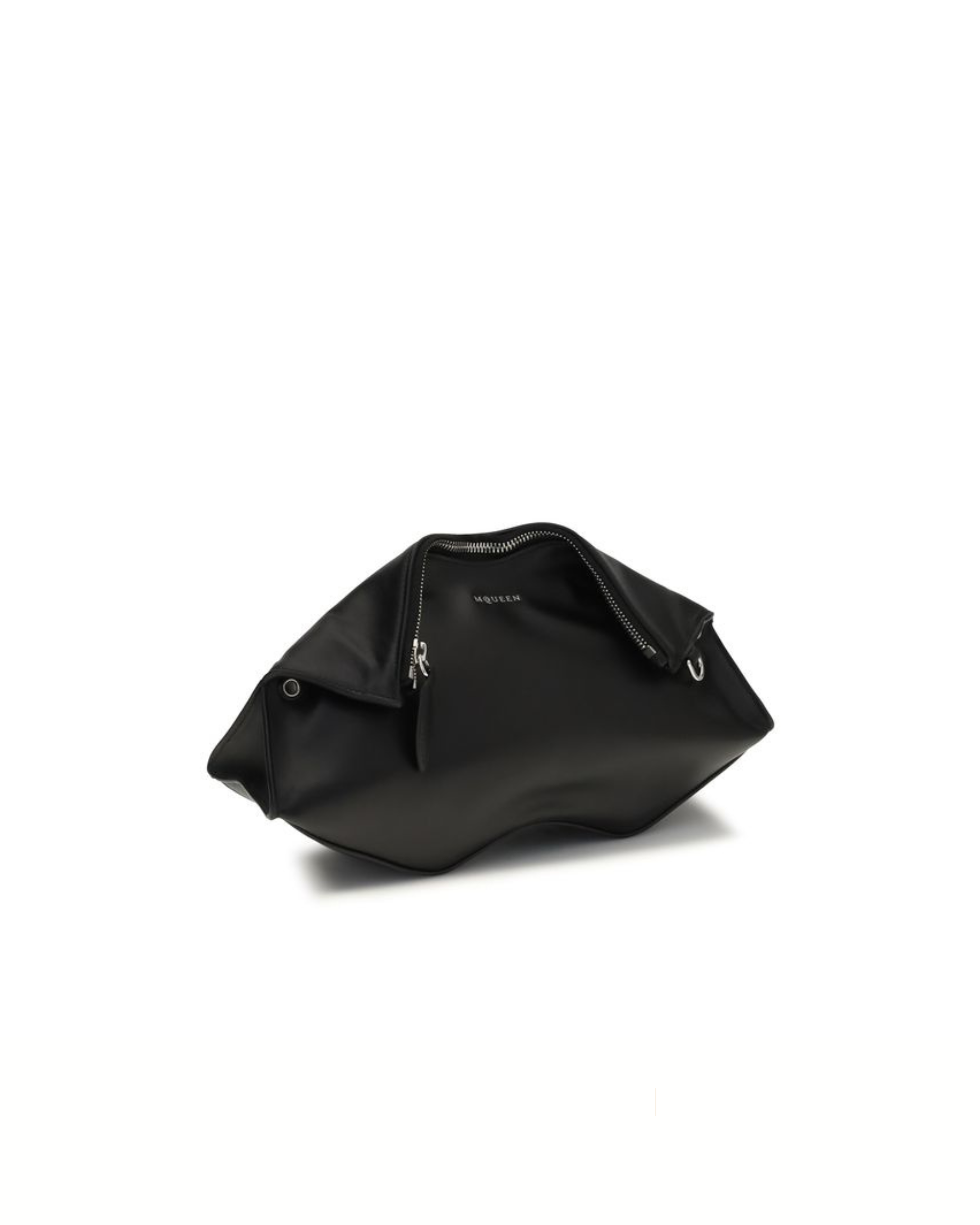 Alexander McQueen – Manta Leather Clutch Black