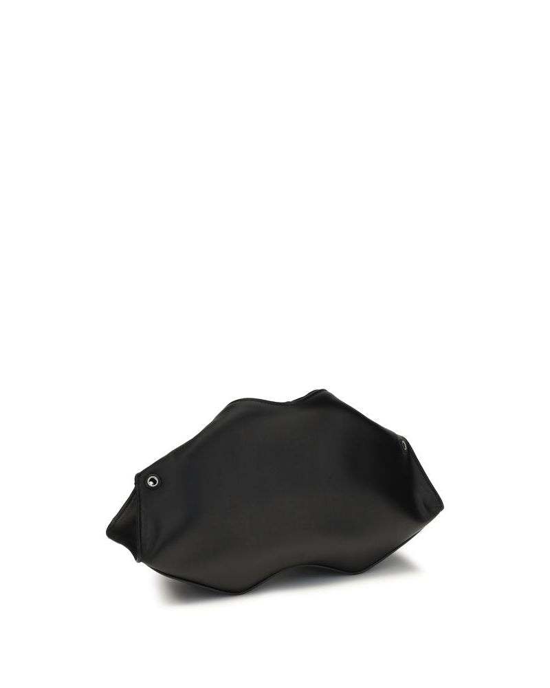Alexander McQueen – Manta Leather Clutch Black