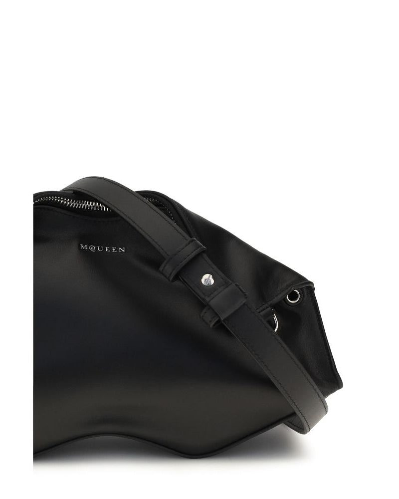 Alexander McQueen – Manta Leather Clutch Black