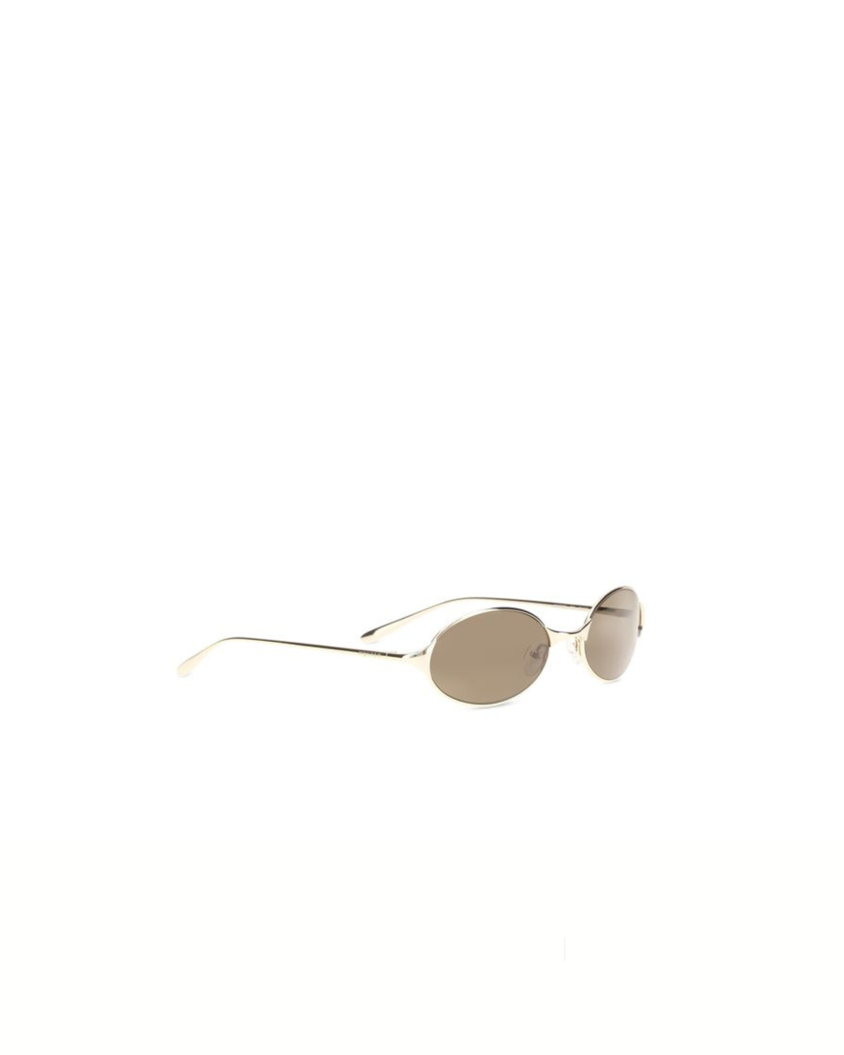 Alexander McQueen Neo Oval Sunglasses Gold