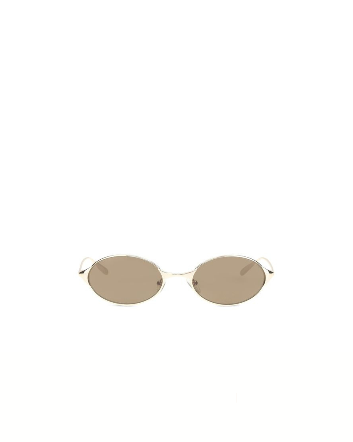 Alexander McQueen Neo Oval Sunglasses Gold