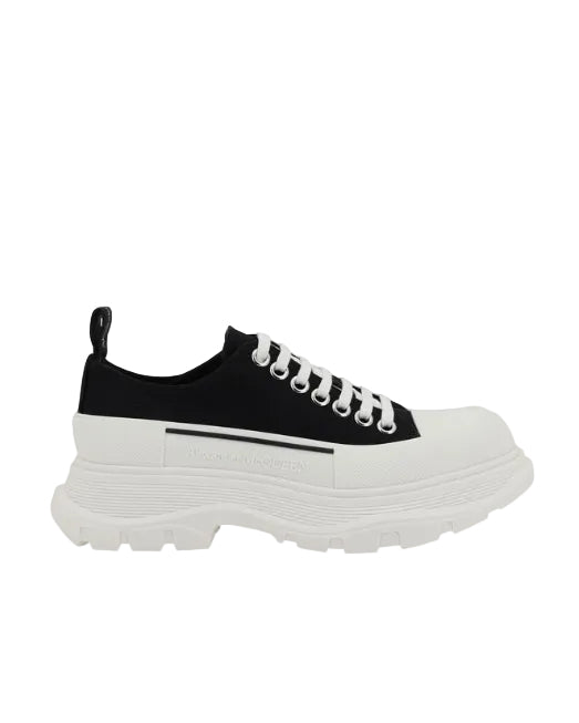 Alexander McQueen - Oversized Sneaker Tread Lace-Up Black/White
