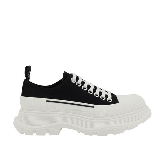 Alexander McQueen - Oversized Sneaker Tread Lace-Up Black/White