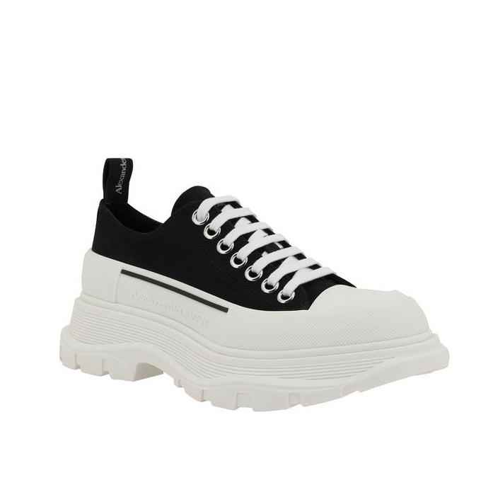 Alexander McQueen - Oversized Sneaker Tread Lace-Up Black/White