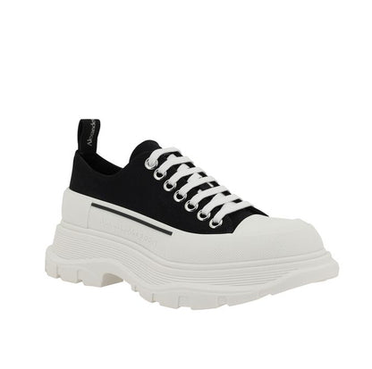 Alexander McQueen - Oversized Sneaker Tread Lace-Up Black/White