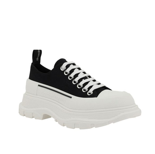 Alexander McQueen - Oversized Sneaker Tread Lace-Up Black/White