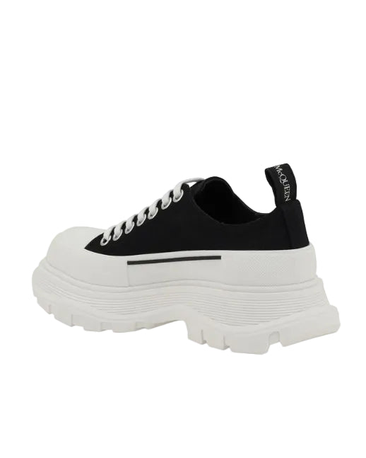 Alexander McQueen - Oversized Sneaker Tread Lace-Up Black/White