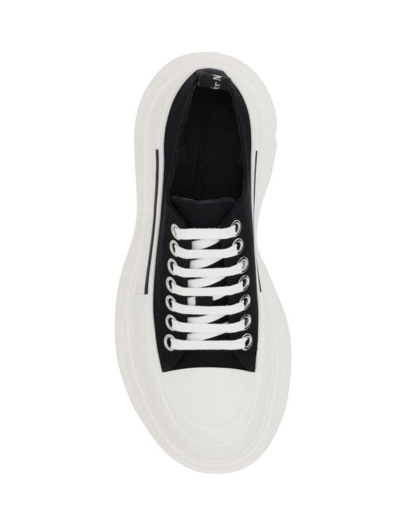 Alexander McQueen - Oversized Sneaker Tread Lace-Up Black/White