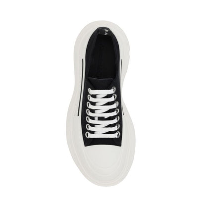 Alexander McQueen - Oversized Sneaker Tread Lace-Up Black/White