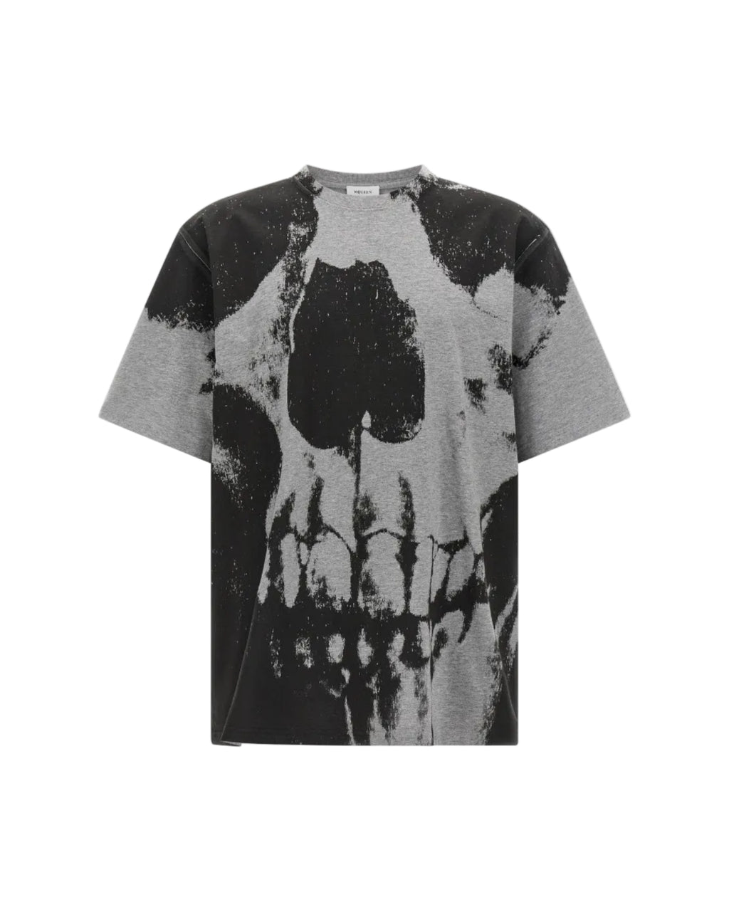 Alexander McQueen – Skull Print Cotton T-Shirt Grey