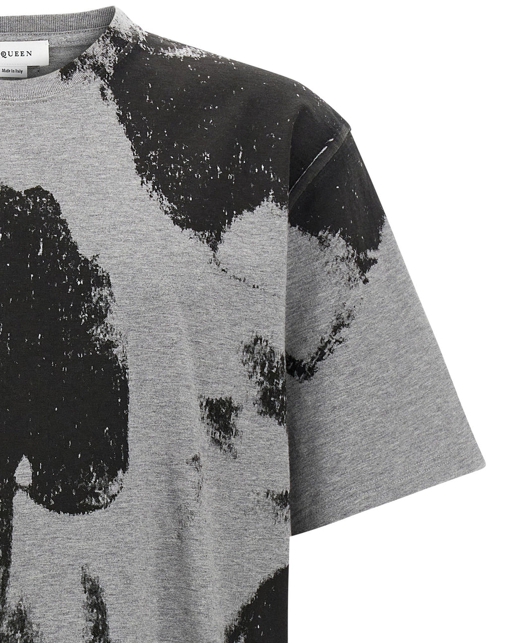 Alexander McQueen – Skull Print Cotton T-Shirt Grey