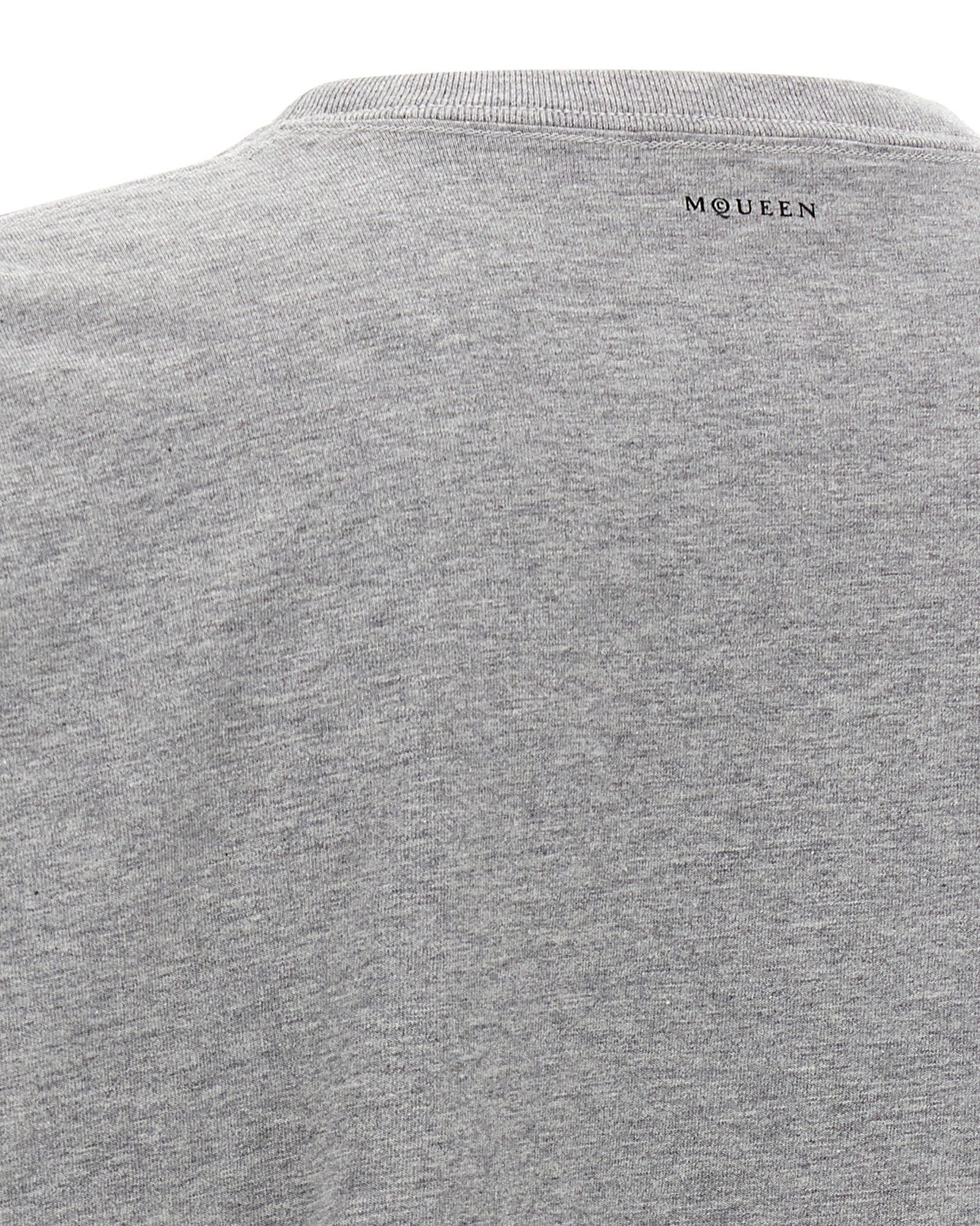 Alexander McQueen – Skull Print Cotton T-Shirt Grey