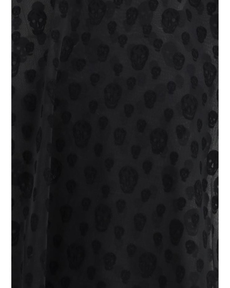 Alexander McQueen – Skull Print Sheer T-Shirt Black