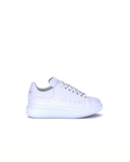 Alexander McQueen – Sneakers Oversized in Pelle di Vitello Bianca con Dettaglio Bianco