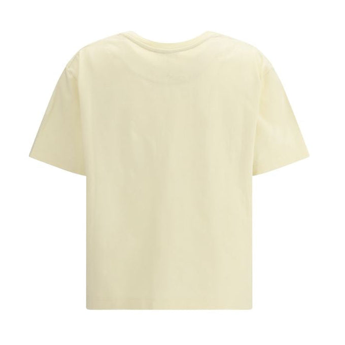 Alexander McQueen – T-Shirt Oversize Avorio con Logo McQueen Dégradé