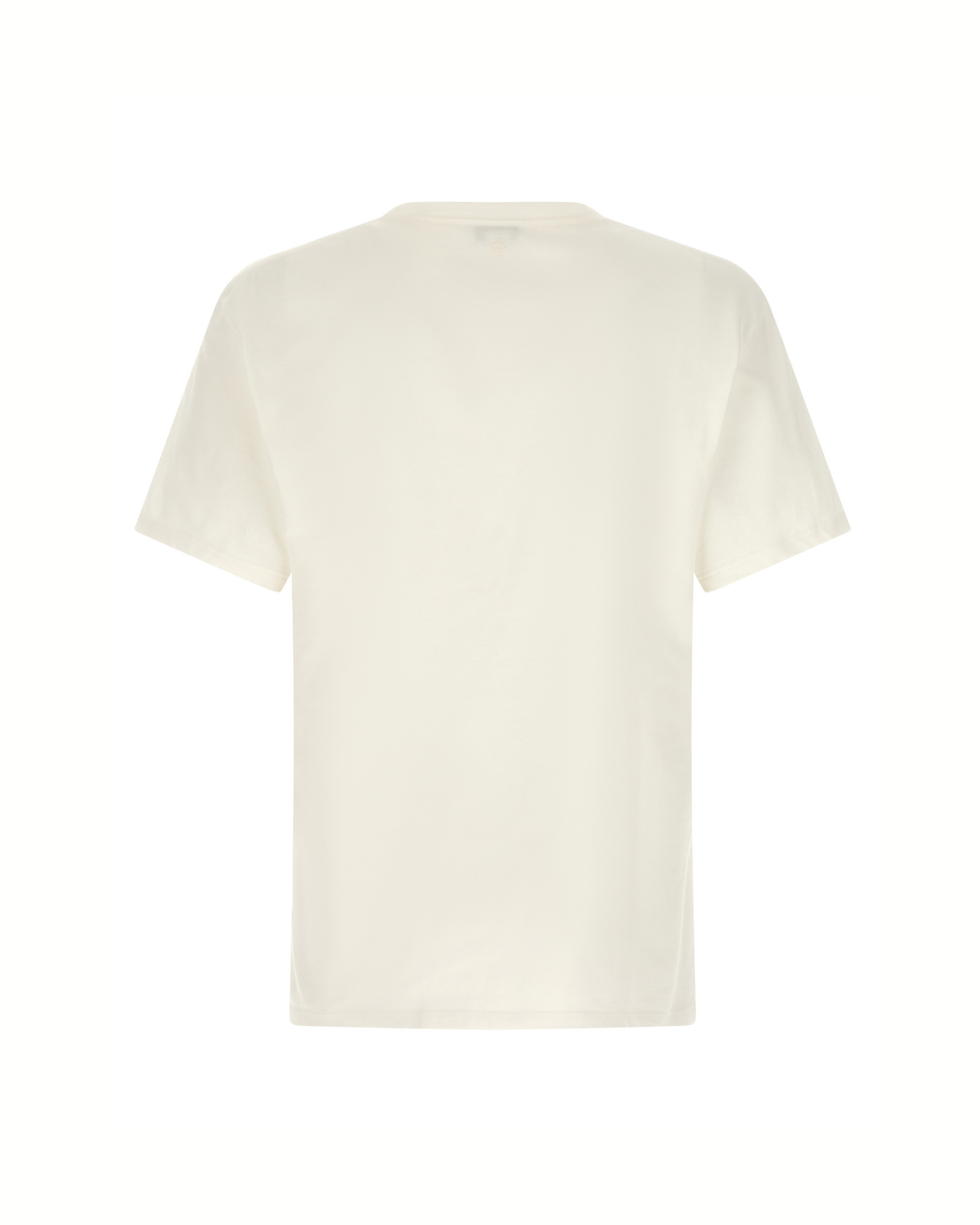 Alexander McQueen T-Shirt Skeleton London in Cotone Avorio con Stampa Rossa