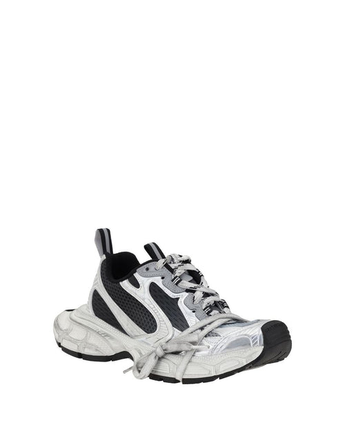 Balenciaga – 3XL Gradient Sneakers Donna in Mesh Nero e Argento – Collezione SS26