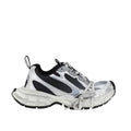 Balenciaga – 3XL Gradient Sneakers Donna in Mesh Nero e Argento – Collezione SS26