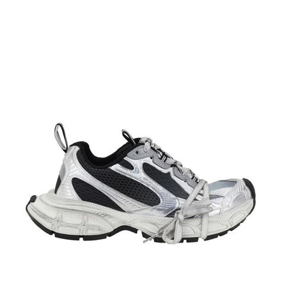 Balenciaga – 3XL Gradient Sneakers Donna in Mesh Nero e Argento – Collezione SS26