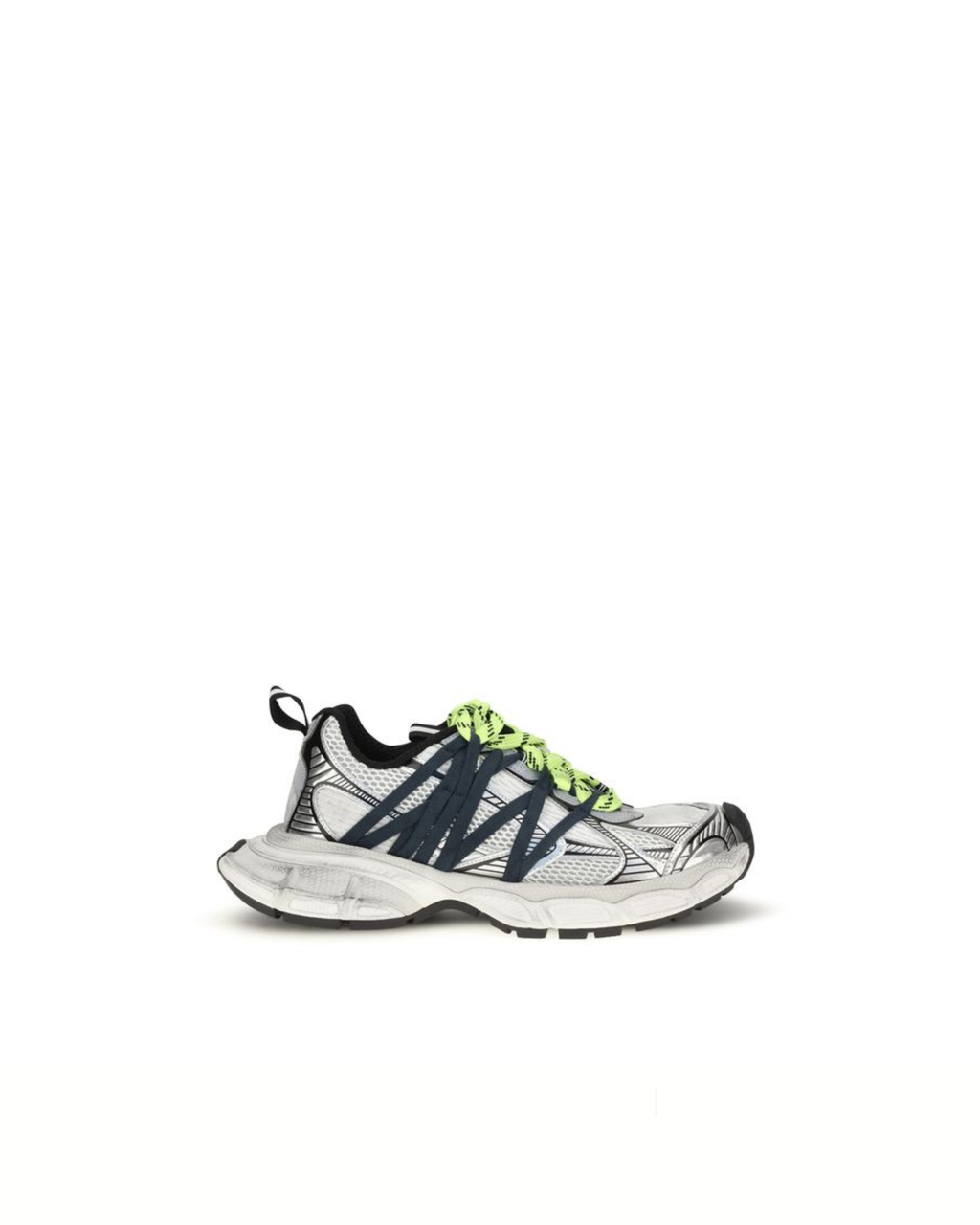 Balenciaga 3XL Interlace Sneakers Bianco, Blu e Verde Fluo