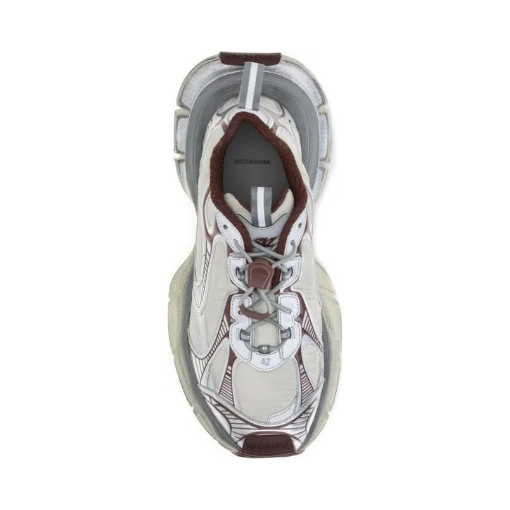 Balenciaga - 3XL Sneaker - Metallic-Silver - Burgundy - Man