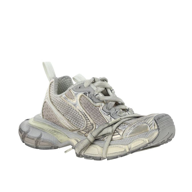 Balenciaga – 3XL Sneakers Donna Silver Ice con Effetto Distressed – Collezione SS26