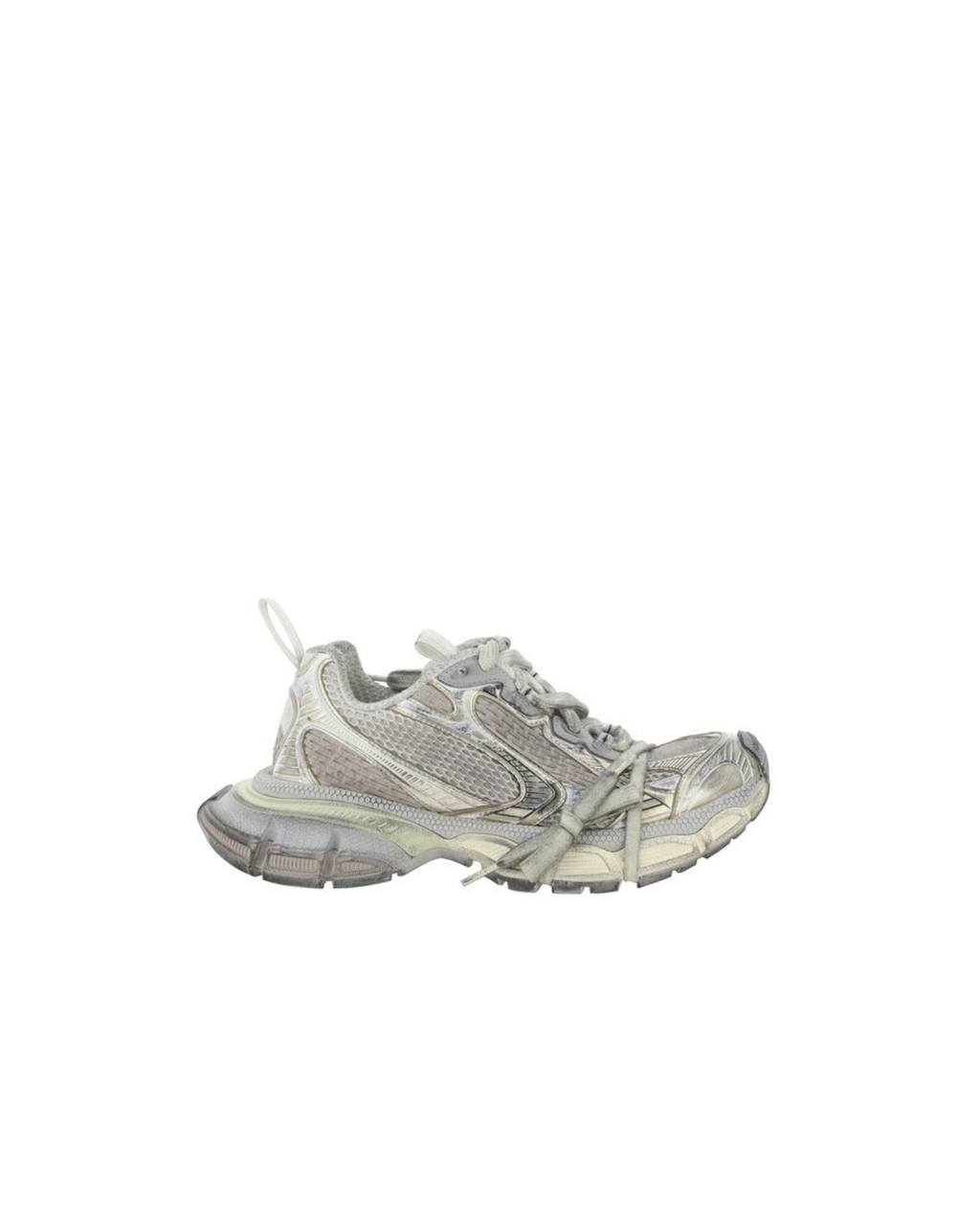 Balenciaga – 3XL Sneakers Donna Silver Ice con Effetto Distressed – Collezione SS26