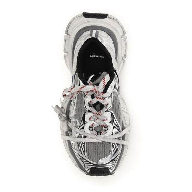 Balenciaga – 3XL Split Logo Sneakers White & Grey