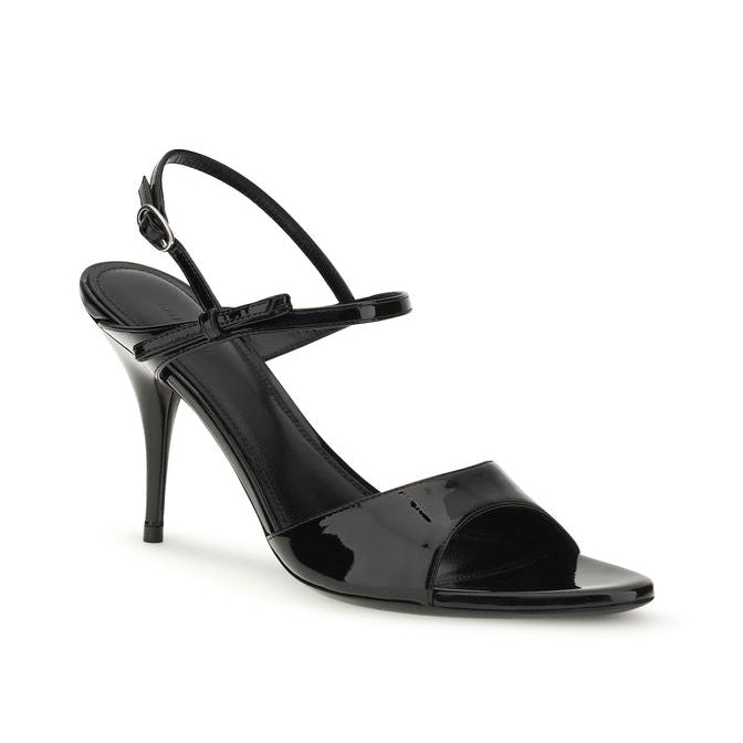 Balenciaga – Avenue Bow Patent Sandals Black