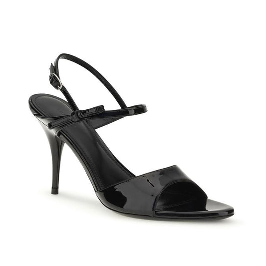 Balenciaga – Avenue Bow Patent Sandals Black