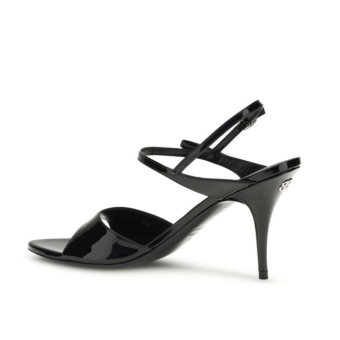 Balenciaga – Avenue Bow Patent Sandals Black