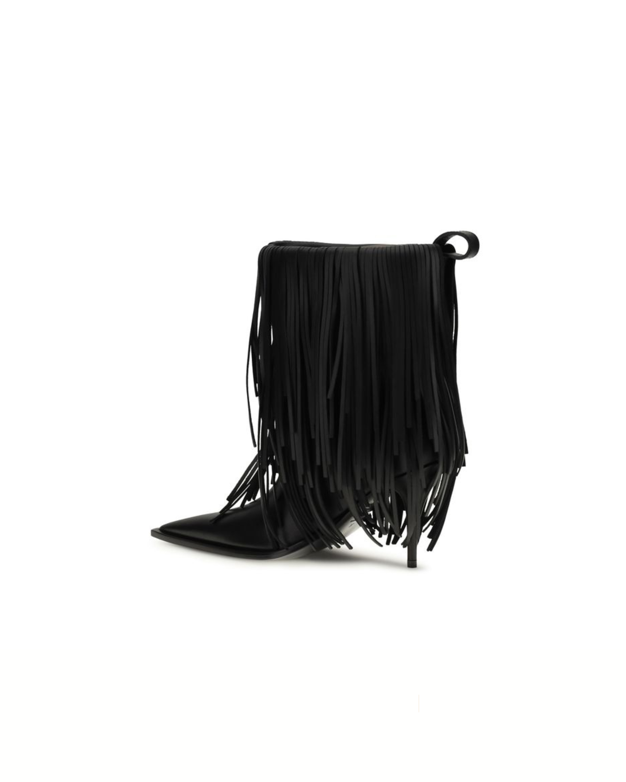 Balenciaga Avenue Fringe Ankle Boots