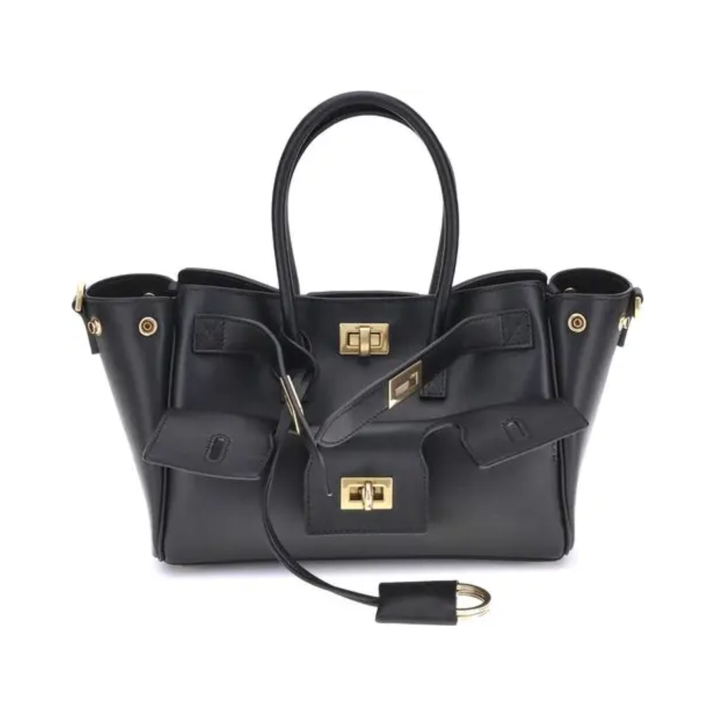 Balenciaga - Black Calf Leather Bos Taurus Handbag