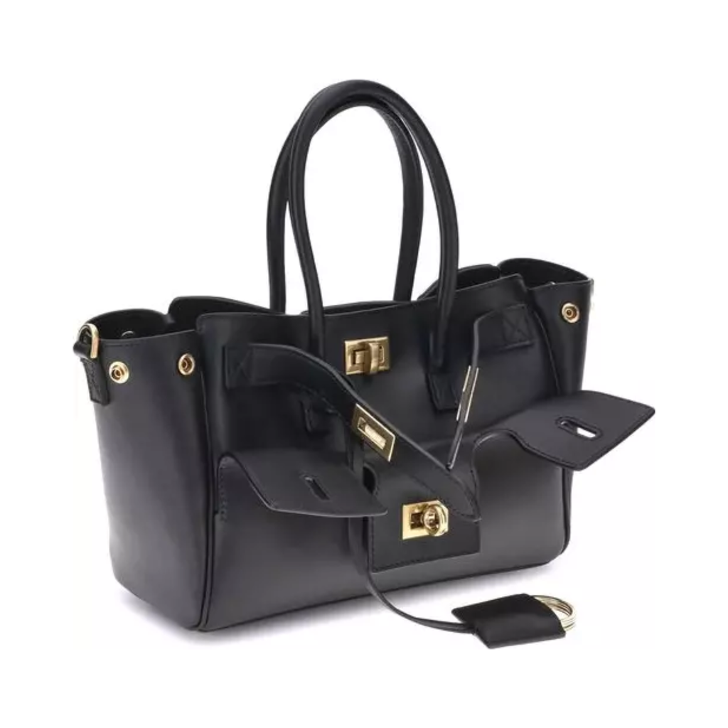 Balenciaga - Black Calf Leather Bos Taurus Handbag