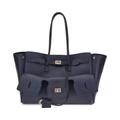 Balenciaga - Blue Calf Leather Bos Taurus Shoulder Bag