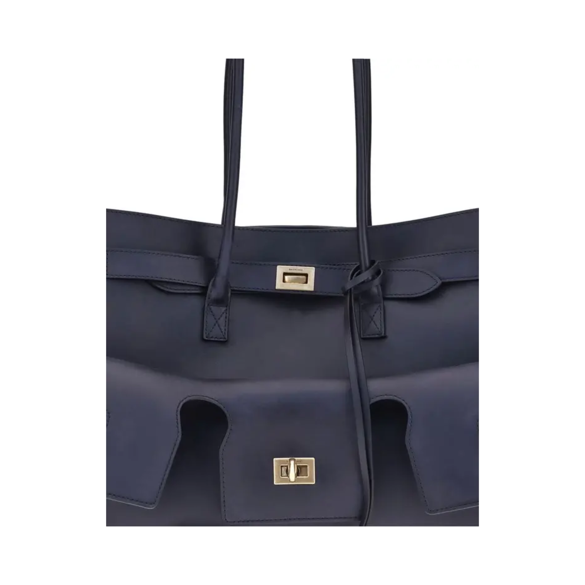 Balenciaga - Blue Calf Leather Bos Taurus Shoulder Bag