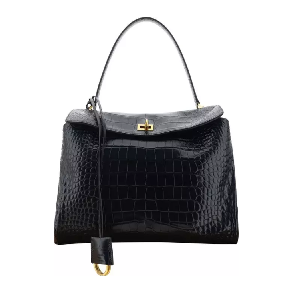 Balenciaga - Black Calf Leather Bos Taurus Handbag