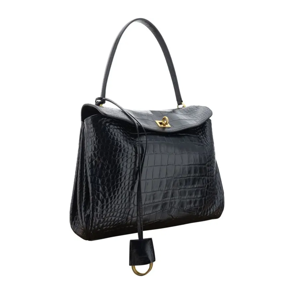 Balenciaga - Black Calf Leather Bos Taurus Handbag