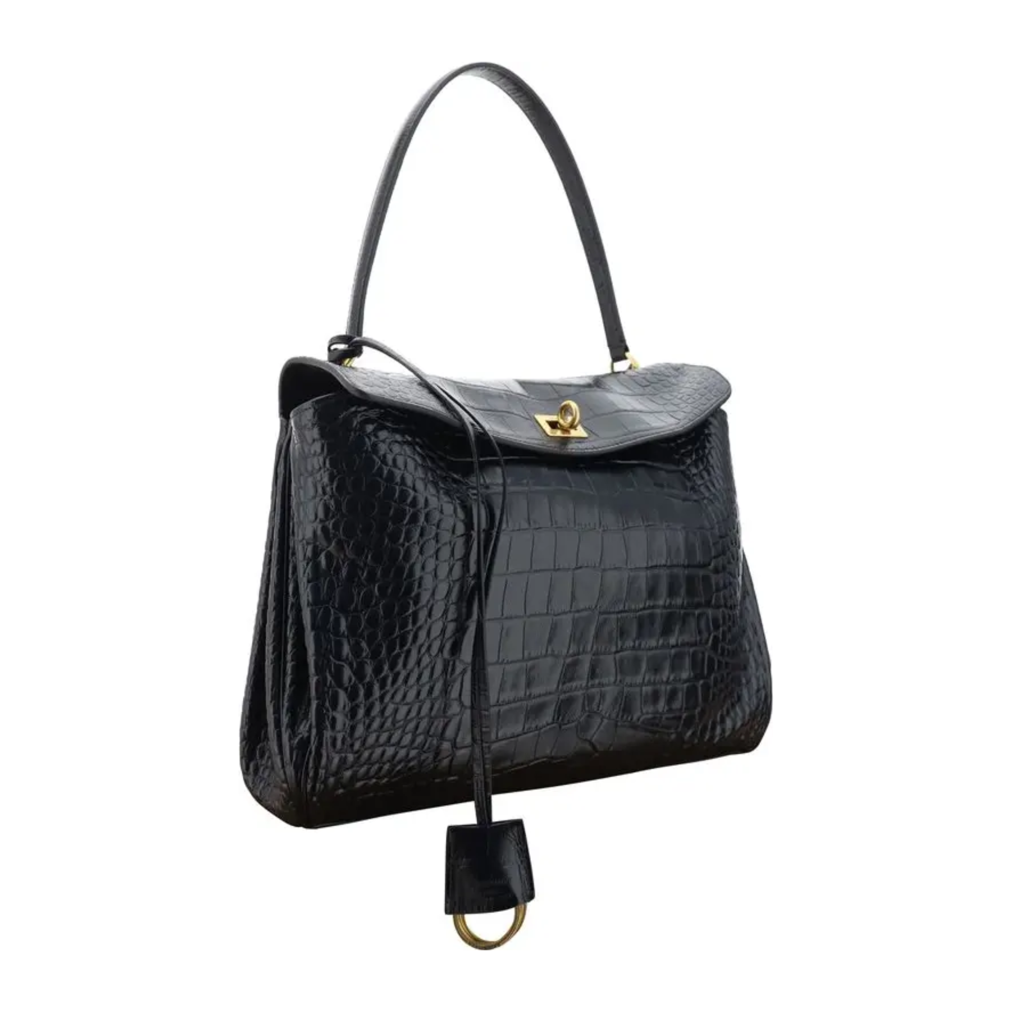 Balenciaga - Black Calf Leather Bos Taurus Handbag