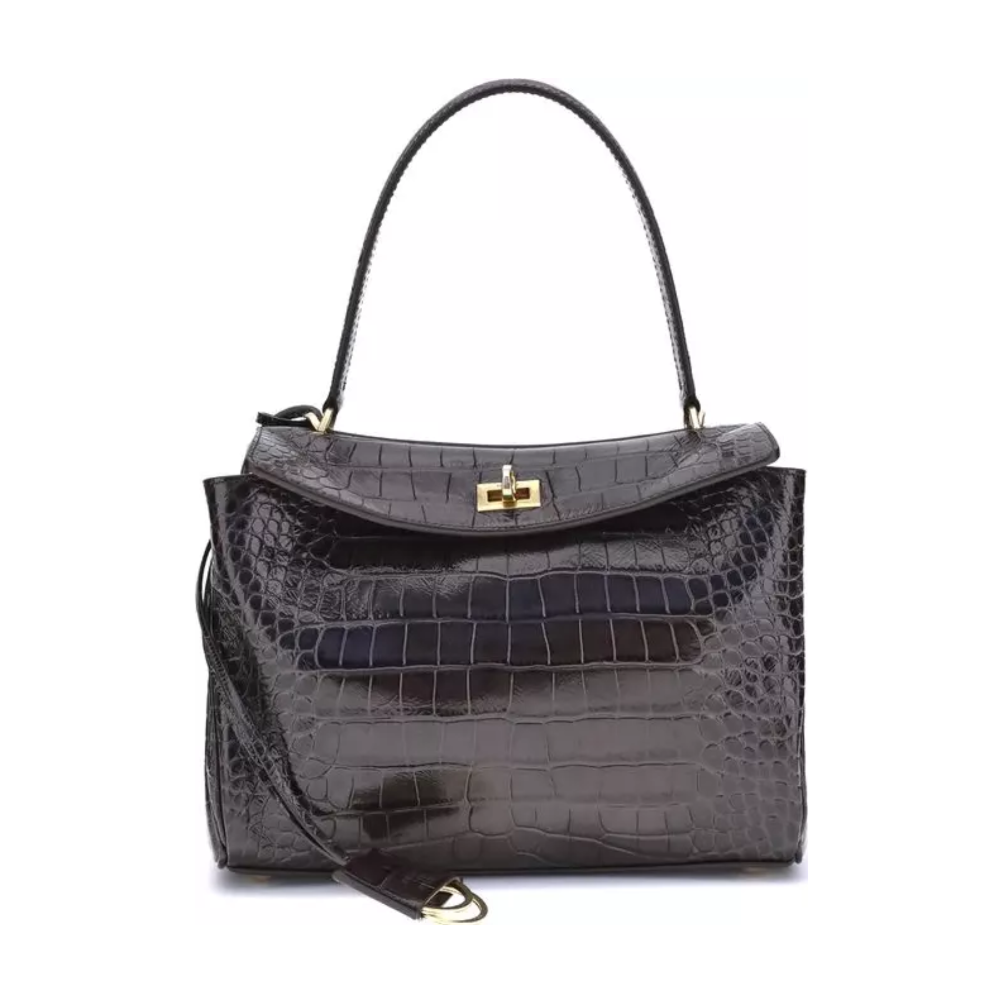 Balenciaga - Black Calf Leather Bos Taurus Shoulder Bag