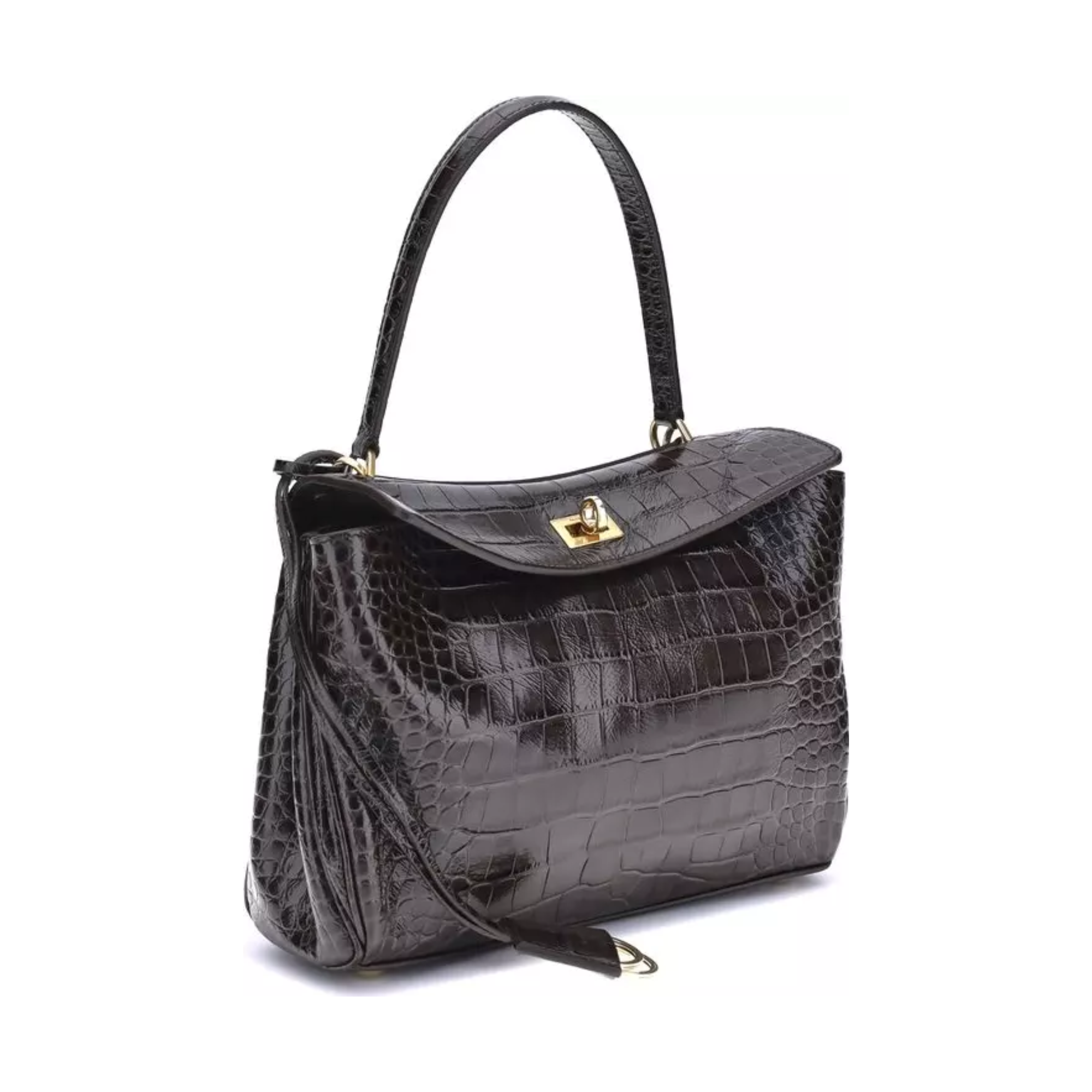 Balenciaga - Black Calf Leather Bos Taurus Shoulder Bag