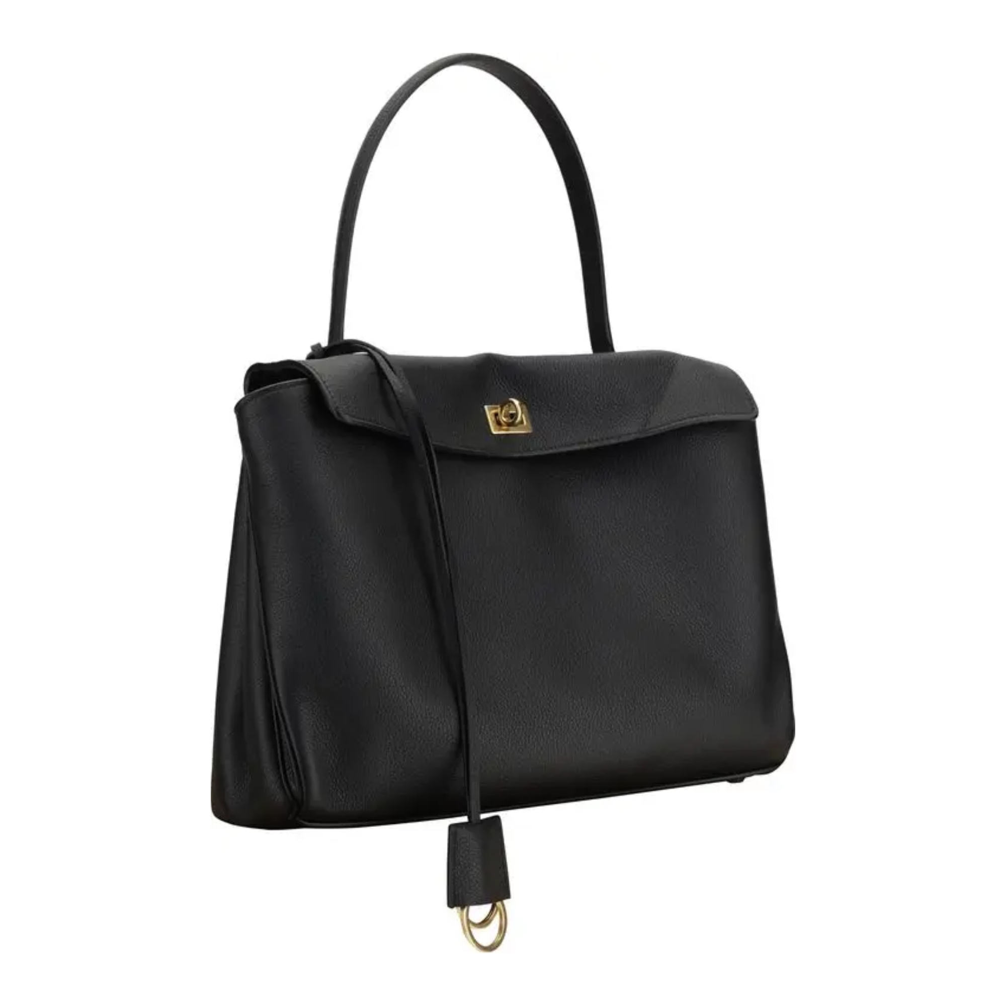 Balenciaga - Black Calf Leather Bos Taurus Shoulder Bag