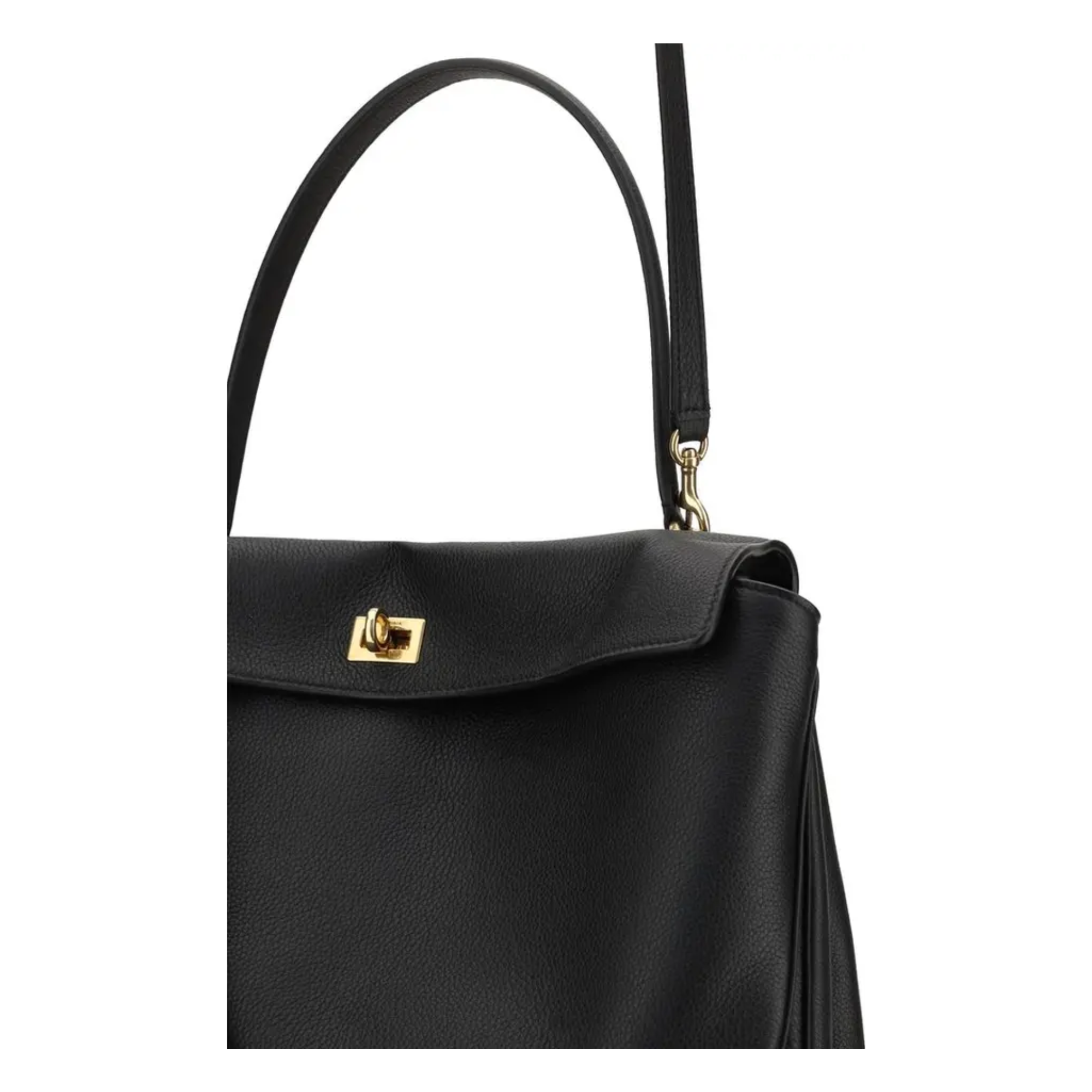 Balenciaga - Black Calf Leather Bos Taurus Shoulder Bag