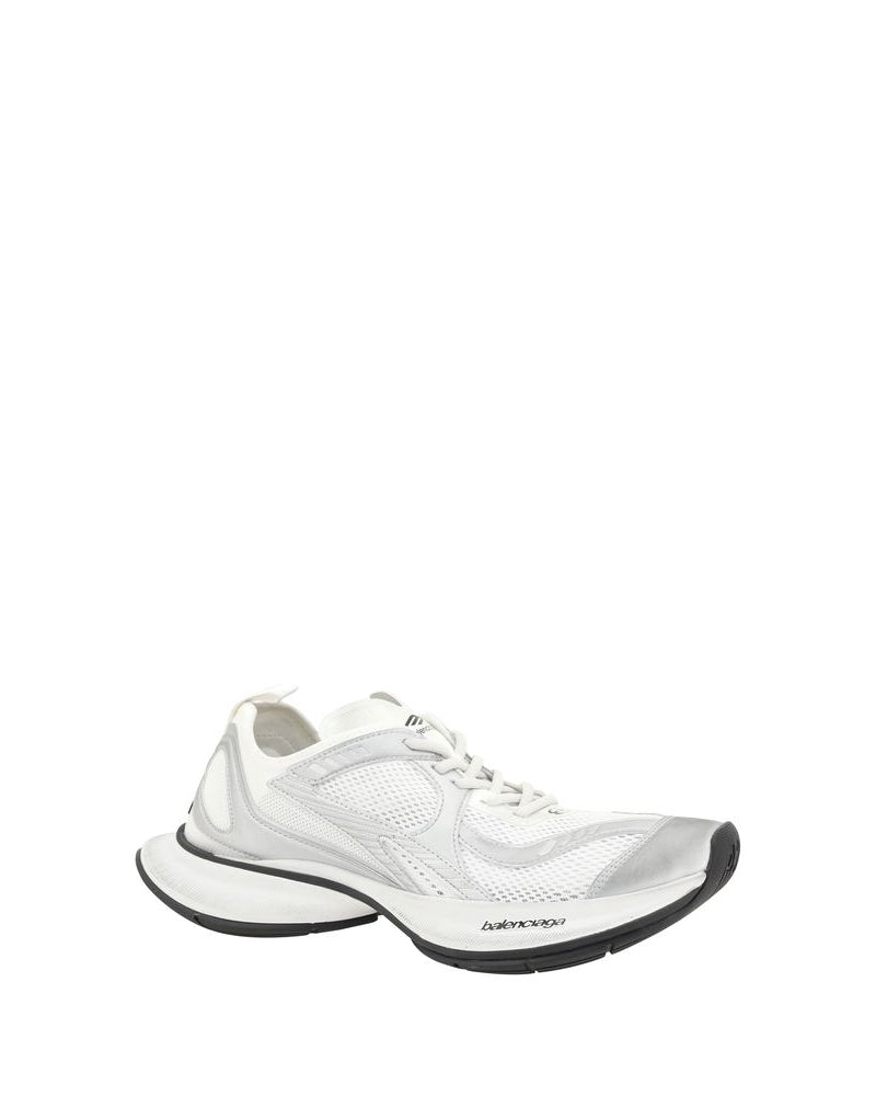 Balenciaga – Circuit Sneakers Bianco e Argento con Suola Platform – Collezione SS26