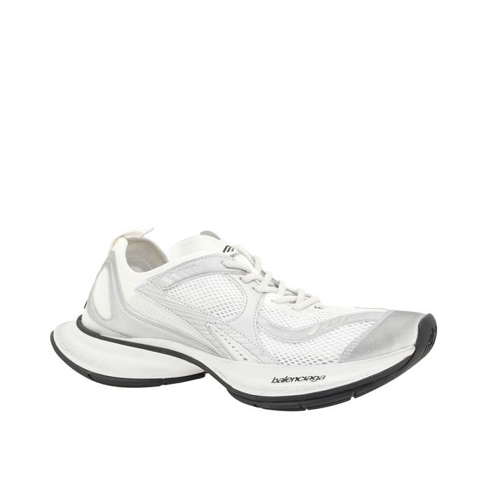 Balenciaga – Circuit Sneakers Bianco e Argento con Suola Platform – Collezione SS26