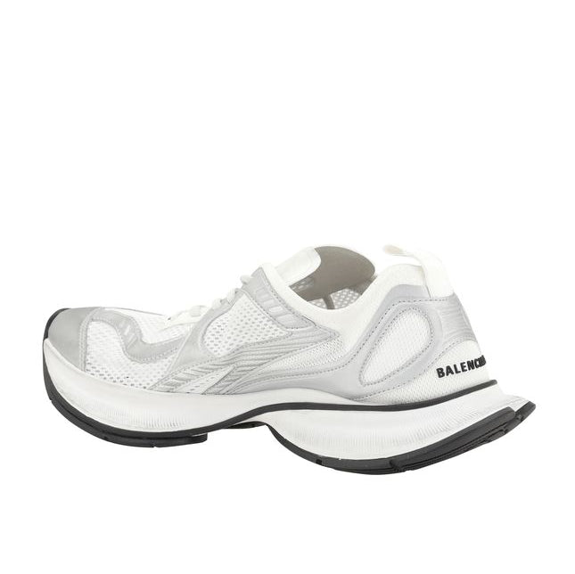 Balenciaga – Circuit Sneakers Bianco e Argento con Suola Platform – Collezione SS26