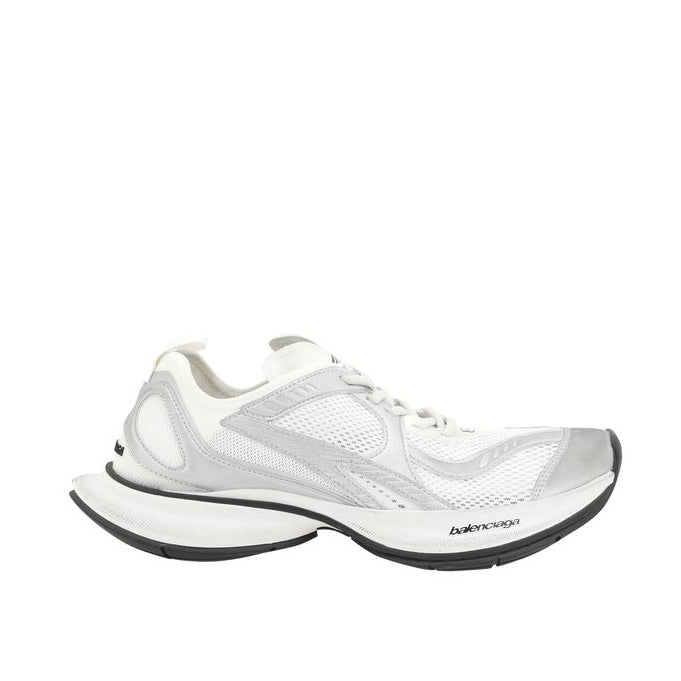 Balenciaga – Circuit Sneakers Bianco e Argento con Suola Platform – Collezione SS26